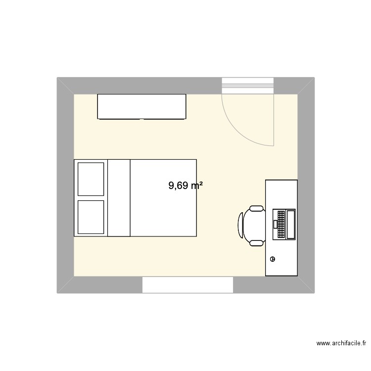 CHAMBRE 2. Plan de 0 pièce et 0 m2