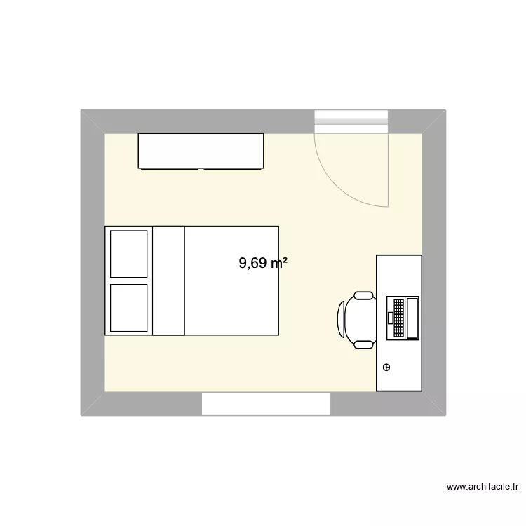 CHAMBRE 2. Plan de CHAMBRE 2. Plan de