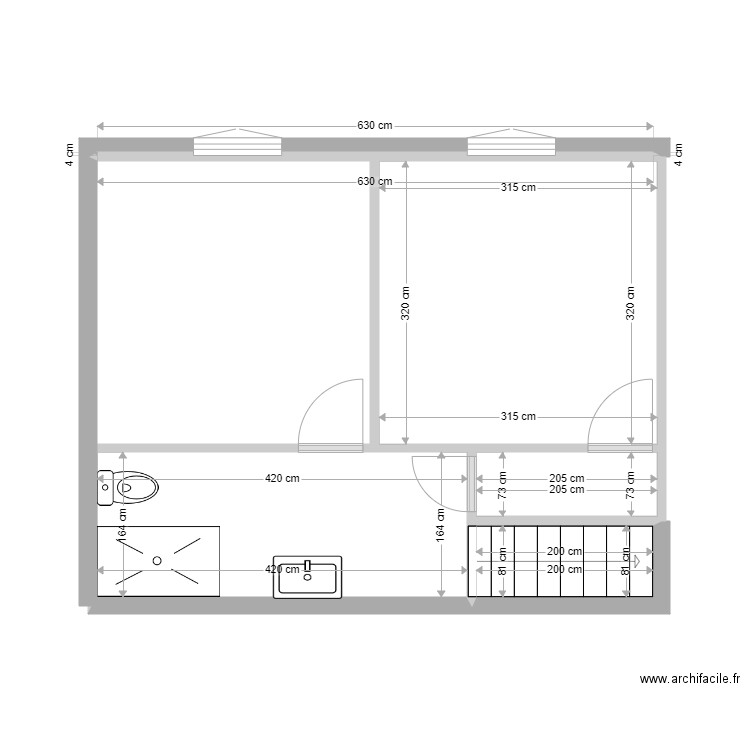 Etage. Plan de 0 pièce et 0 m2