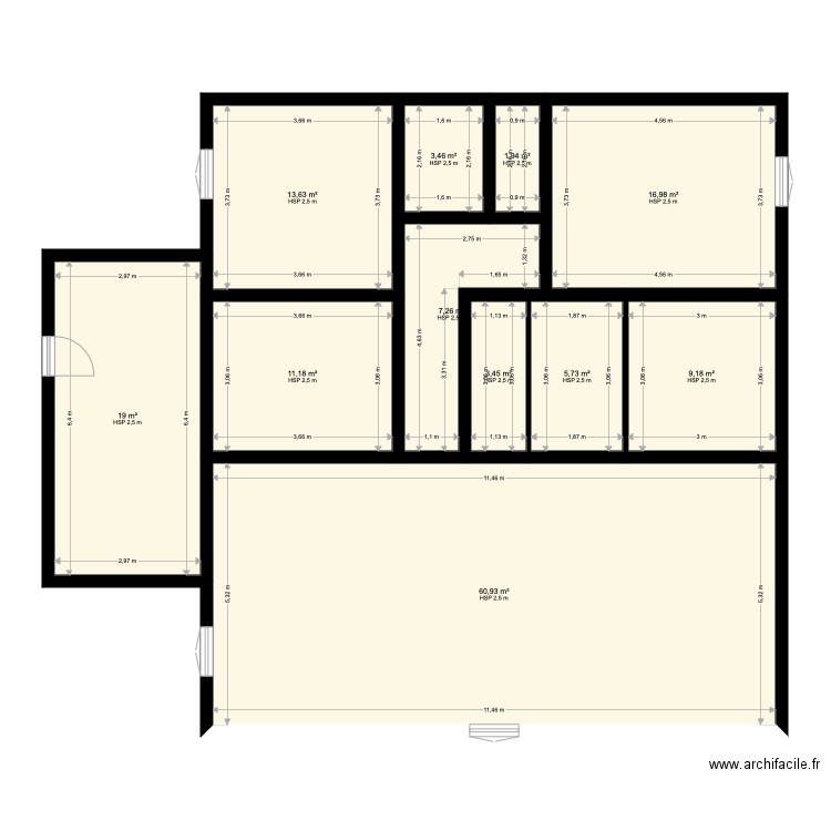 laluque foret three. Plan de 0 pièce et 0 m2