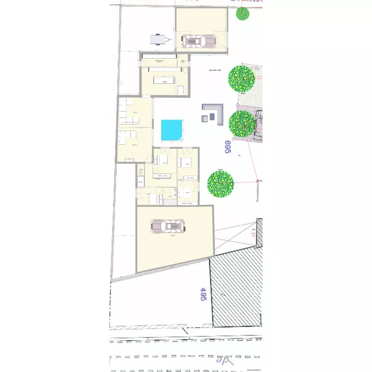 maison v5. Plan de 
