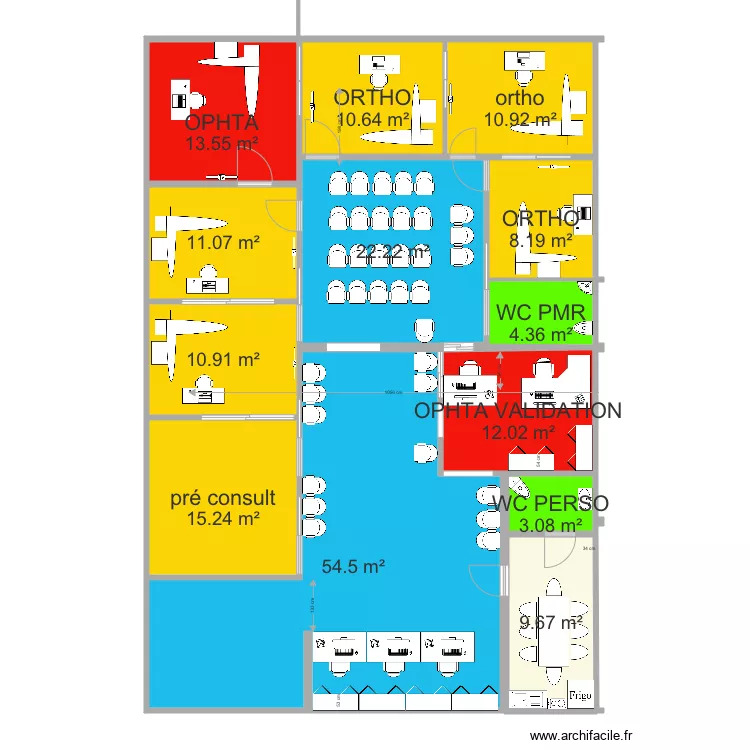 RN&eacute;2 pr&eacute; fin 200M2. Plan de 