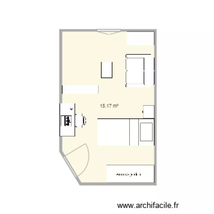 CHAMBRE NANA. Plan de 