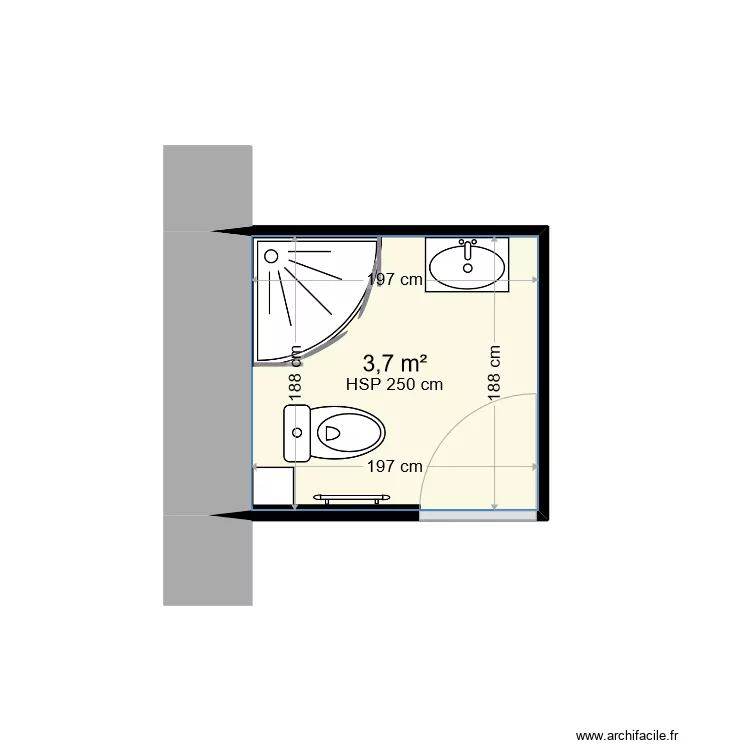 BOISSON L. EXISTANT. Plan de 