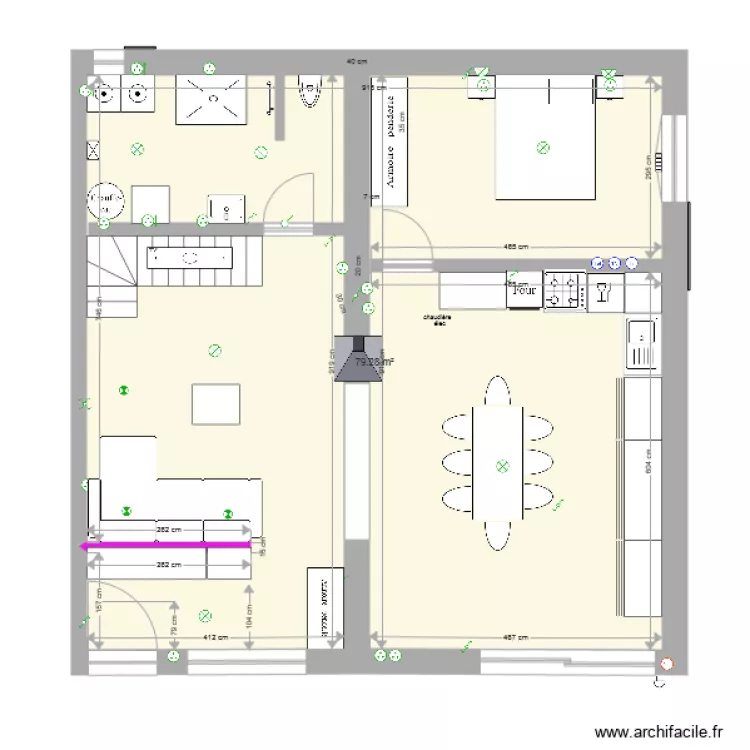 projet Chessenaz rez modif fini salon gauche 2. Plan de projet Chessenaz rez modif fini salon gauche 2. Plan de