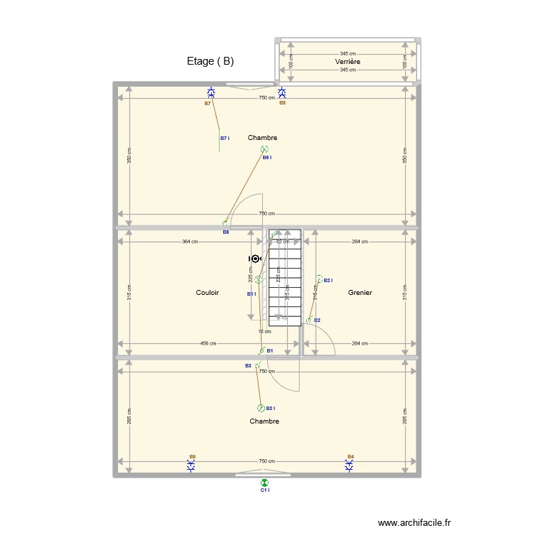 Etage. Plan de 0 pièce et 0 m2