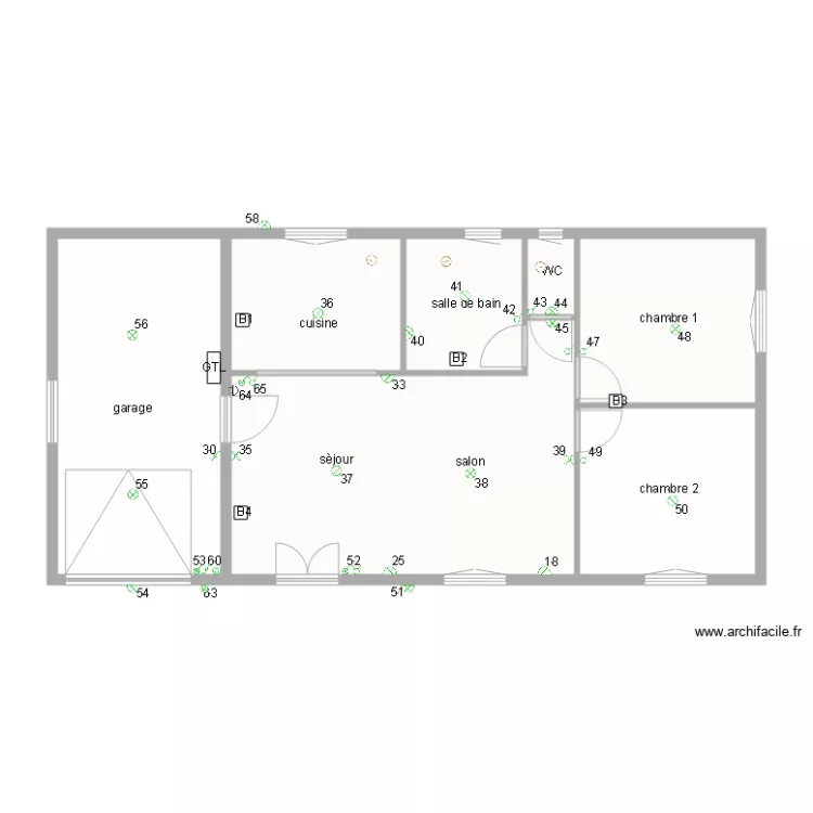 Marc antoine &eacute;clairage. Plan de 