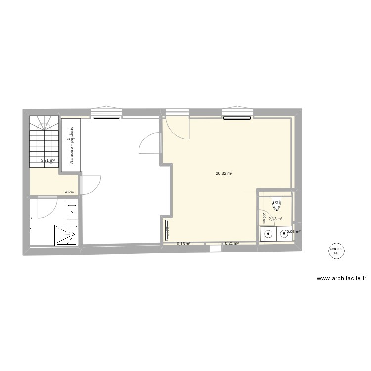 vielle maison plan final. Plan de 10 pièces et 27 m2