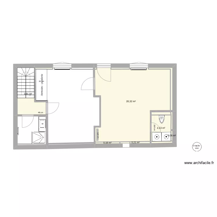vielle maison plan final. Plan de 