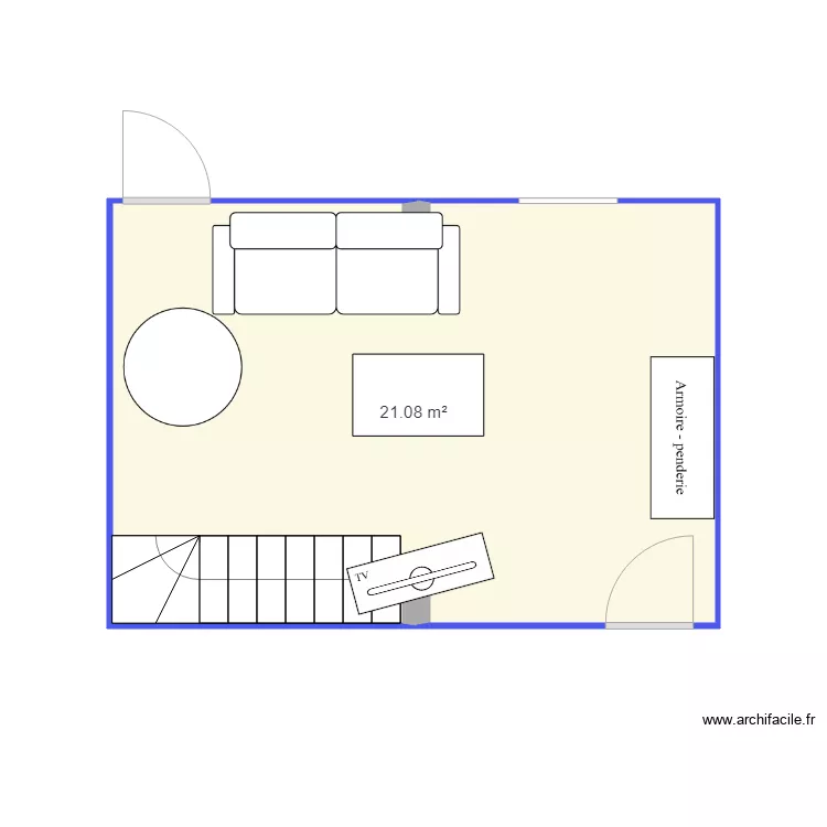 Salon Thoiry V2. Plan de 