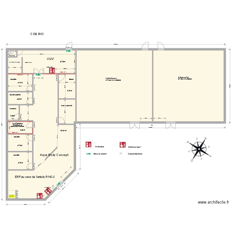 Groupement route de Clermont 3. Plan de 12 pièces et 397 m2