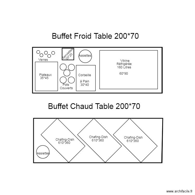 DRESSAGE BUFFET. Plan de 0 pièce et 0 m2