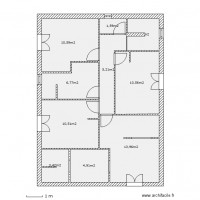 plan interieure etage 67.07 m2