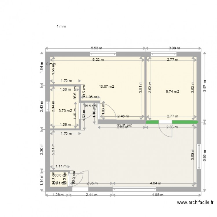 19 bis gary bis avec meubles. Plan de 0 pièce et 0 m2