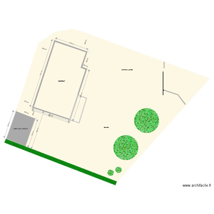 ABRI DE JARDIN . Plan de 0 pièce et 0 m2