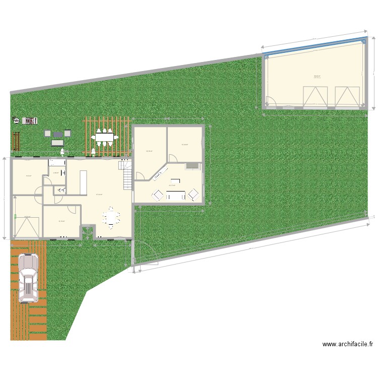 extention maison 2. Plan de 0 pièce et 0 m2