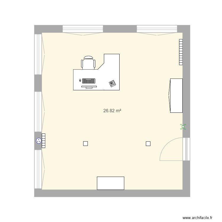 bureau st etienne avant. Plan de 0 pièce et 0 m2