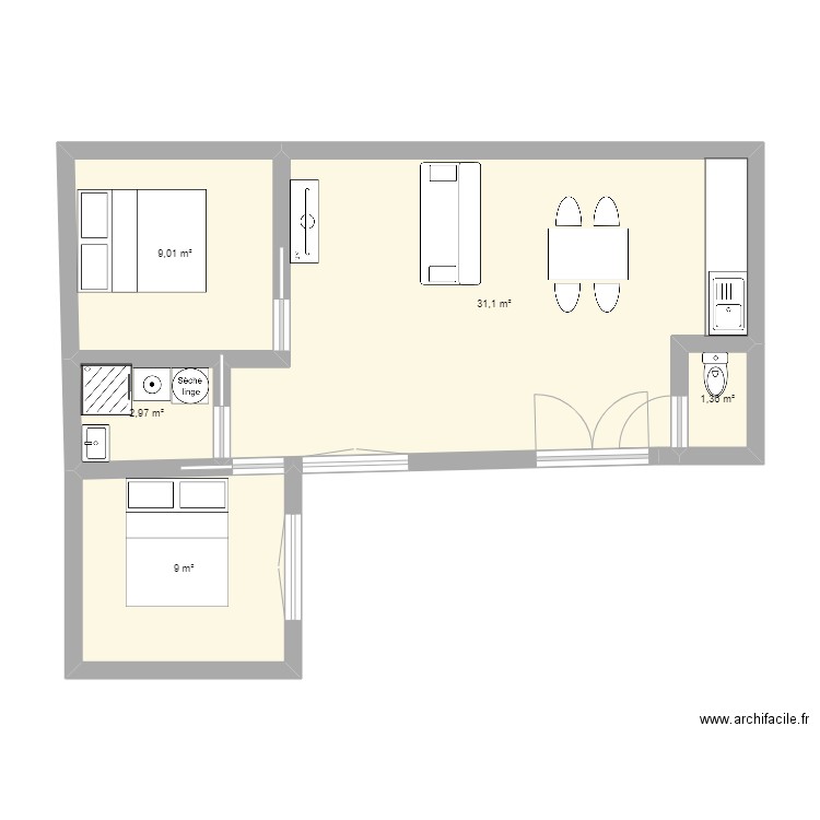 location 2. Plan de 0 pièce et 0 m2