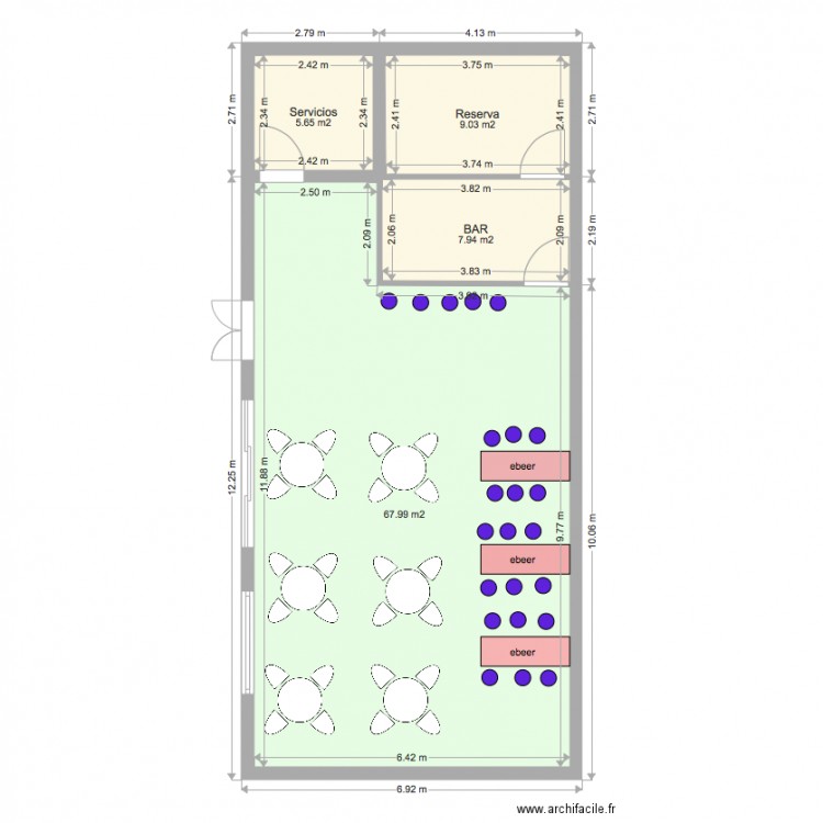 ebeer. Plan de 0 pièce et 0 m2