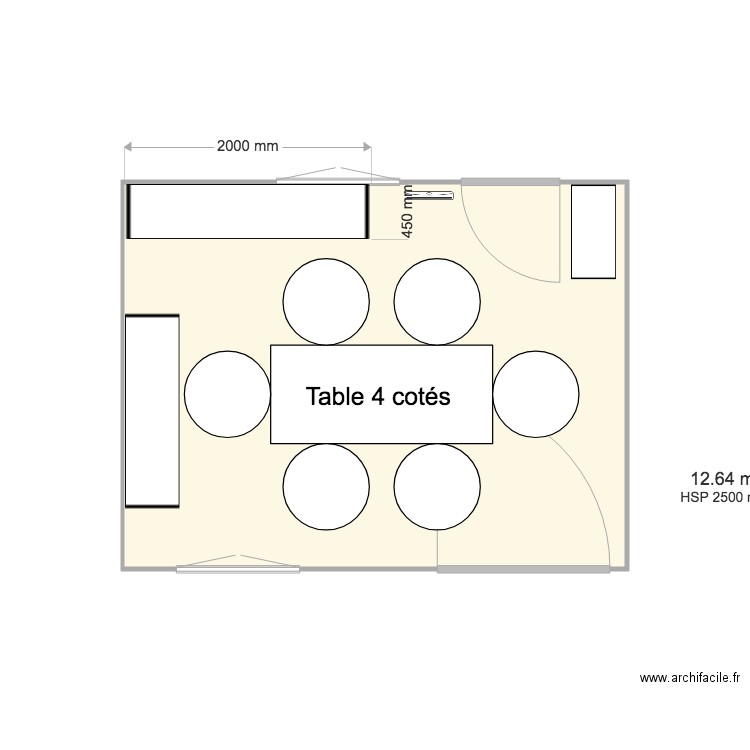 bureau. Plan de 0 pièce et 0 m2