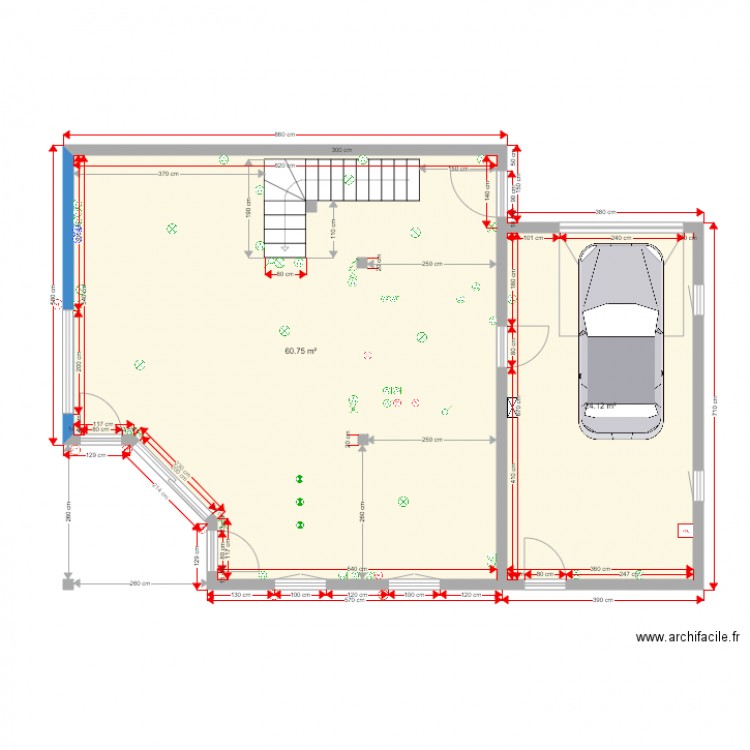 RDC maçonnerie def. Plan de 0 pièce et 0 m2