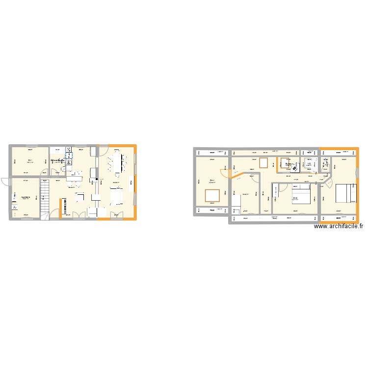 Vannes V3. Plan de 18 pièces et 177 m2