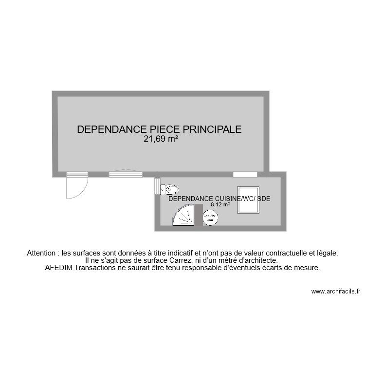 BI 7917 DEPENDANCE . Plan de 0 pièce et 0 m2