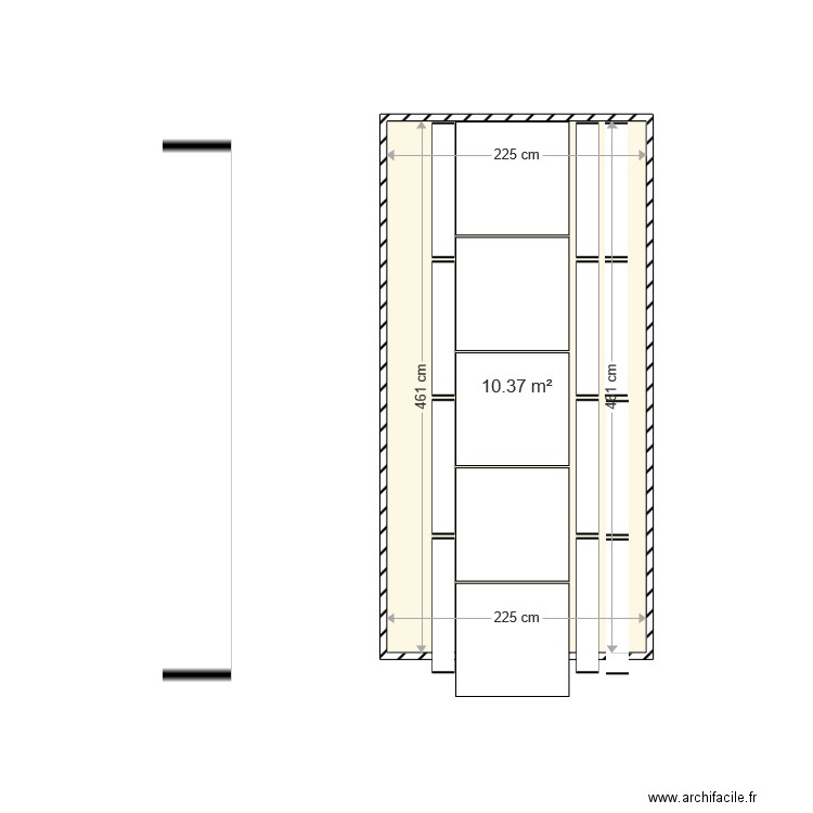 patio. Plan de 0 pièce et 0 m2