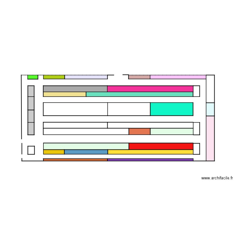 Plan magasin Aldi . Plan de 0 pièce et 0 m2