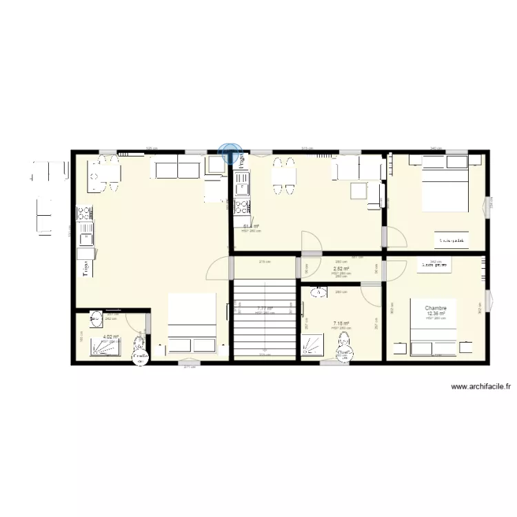 Bat G 2&egrave;me &eacute;tage. Plan de 