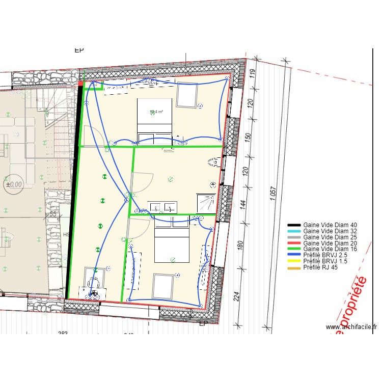 Sandra et Max BRVJ 2 5 Etage. Plan de 11 pièces et 182 m2