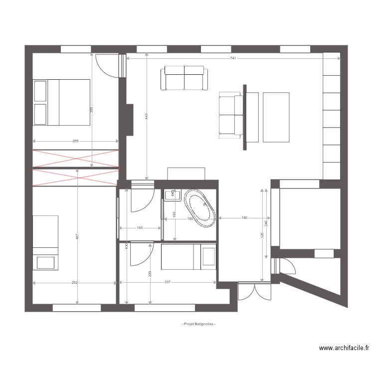 Duriez projet 1. Plan de 0 pièce et 0 m2