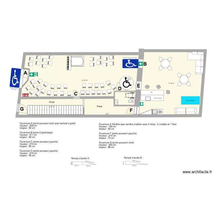 La Laverie s&eacute;curit&eacute;. Plan de 