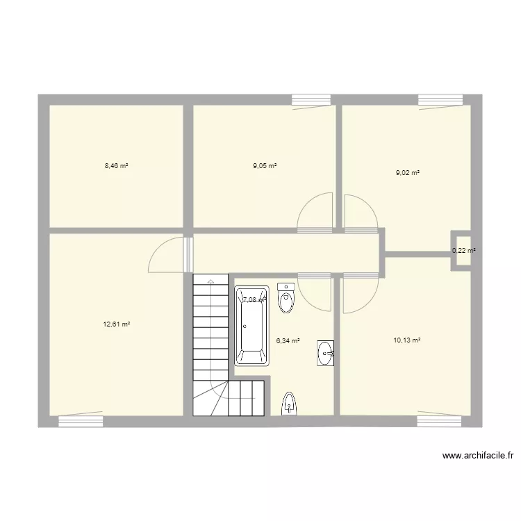Palaiseau &eacute;tage. Plan de 