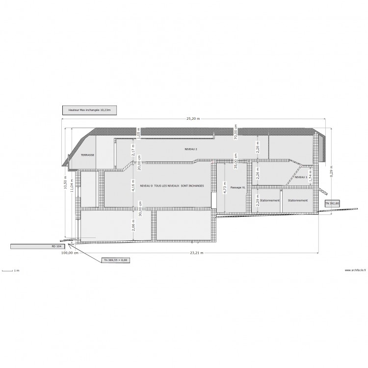 PLAN COUPE. Plan de 0 pièce et 0 m2