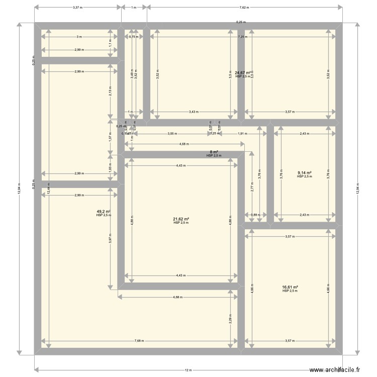 maison. Plan de 0 pièce et 0 m2