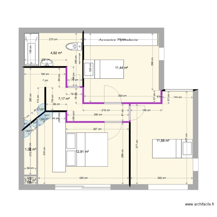 maison 1er étage  idée Sylvie  andré 12122021. Plan de 0 pièce et 0 m2