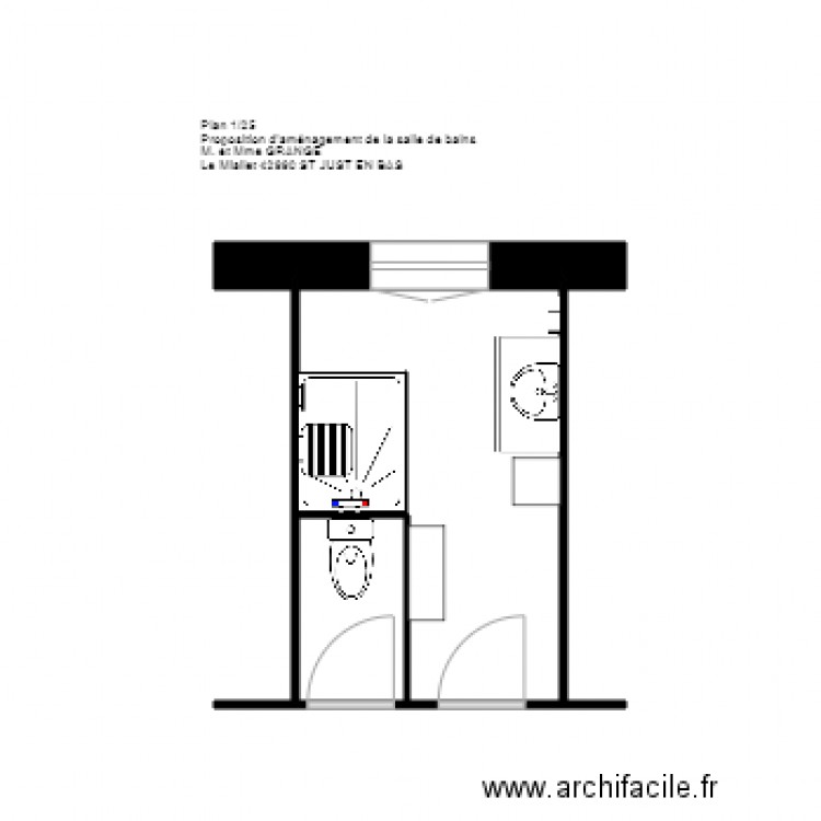 plan GRANGE St Just en B. Plan de 0 pièce et 0 m2