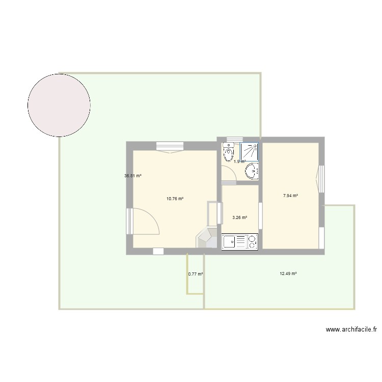 Cabanon 2. Plan de 0 pièce et 0 m2