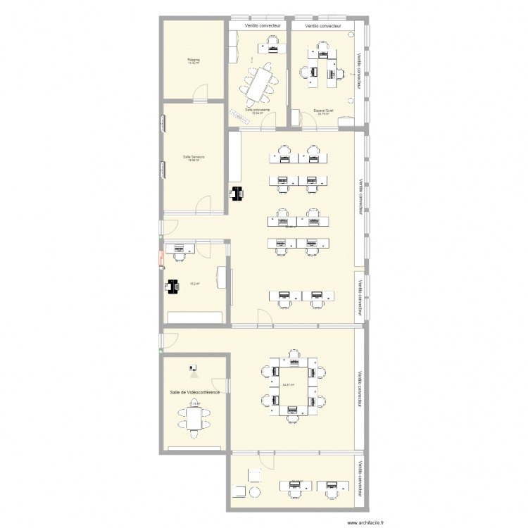 Bureau IT v3. Plan de 0 pièce et 0 m2