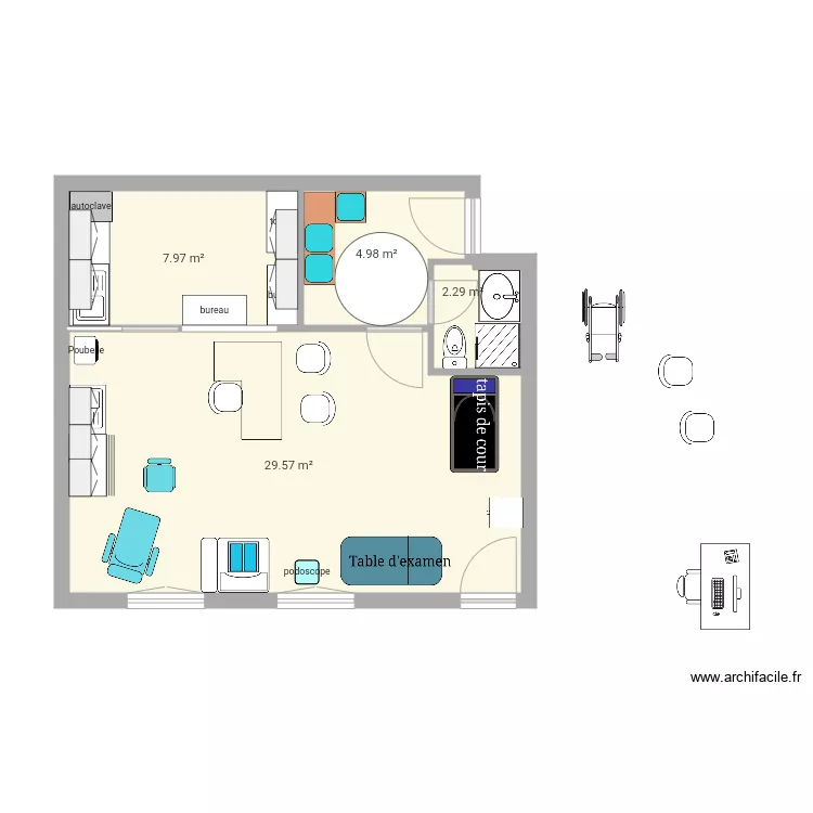 local 12 sans modif sdb actuelle amenagé. Plan de local 12 sans modif sdb actuelle amenagé. Plan de