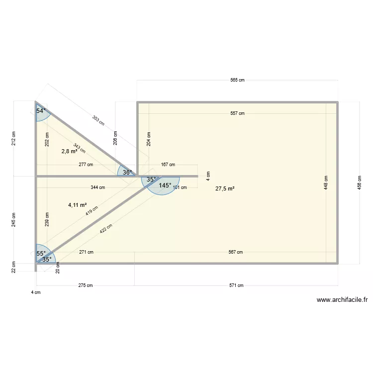 tracer escalier pontiac. Plan de 