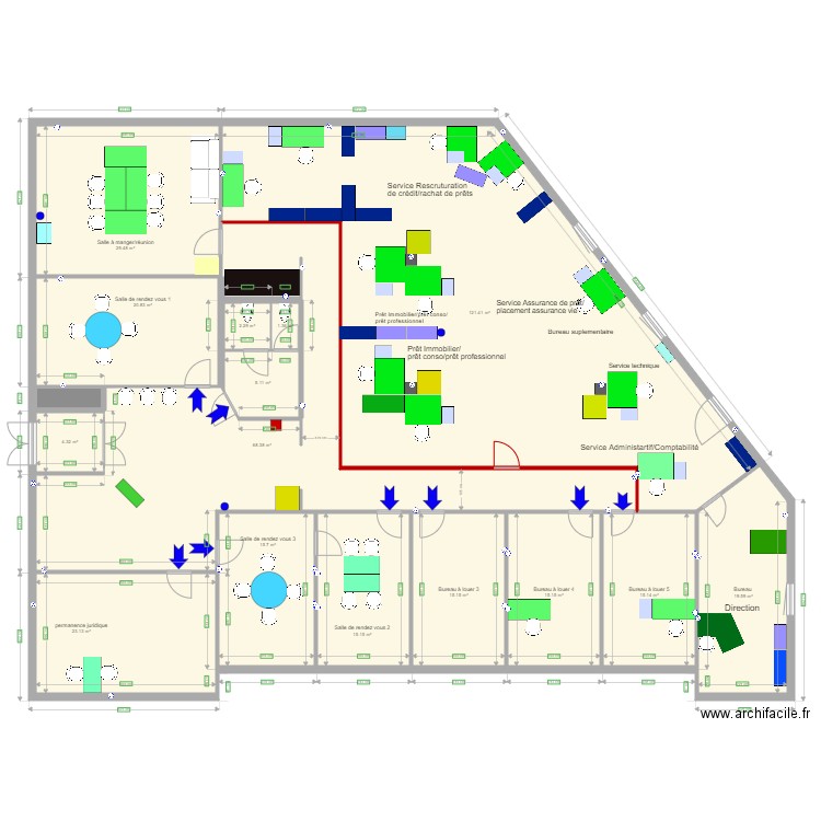 Locaux George Pompidou V5 intermédiaire. Plan de 0 pièce et 0 m2