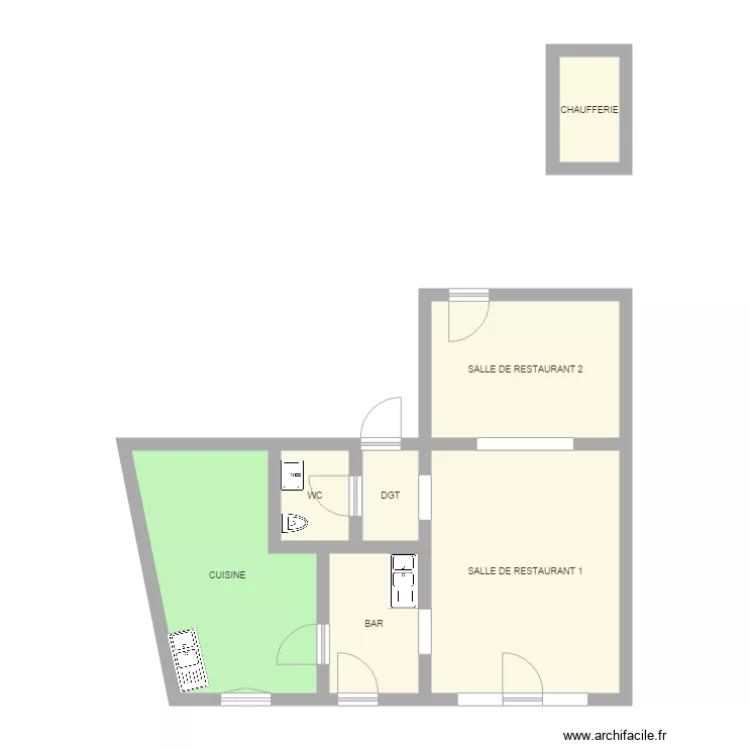 RESTAURANT RANCON. Plan de RESTAURANT RANCON. Plan de