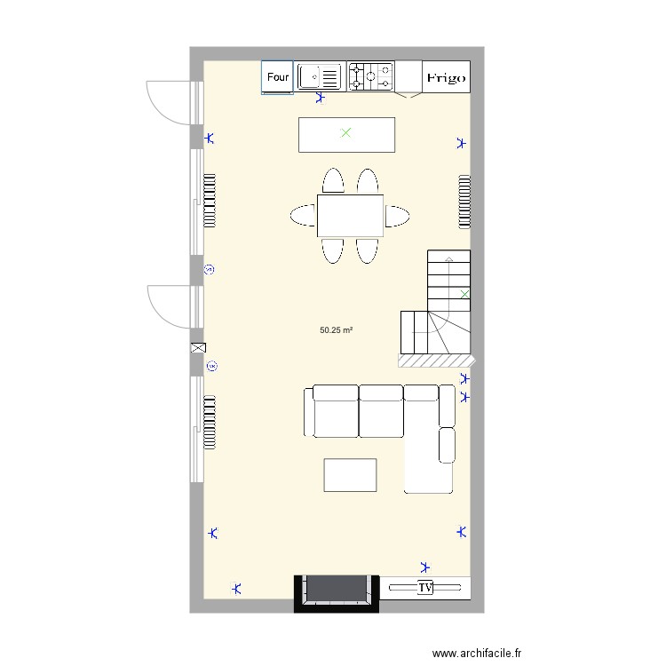 maison. Plan de 0 pièce et 0 m2