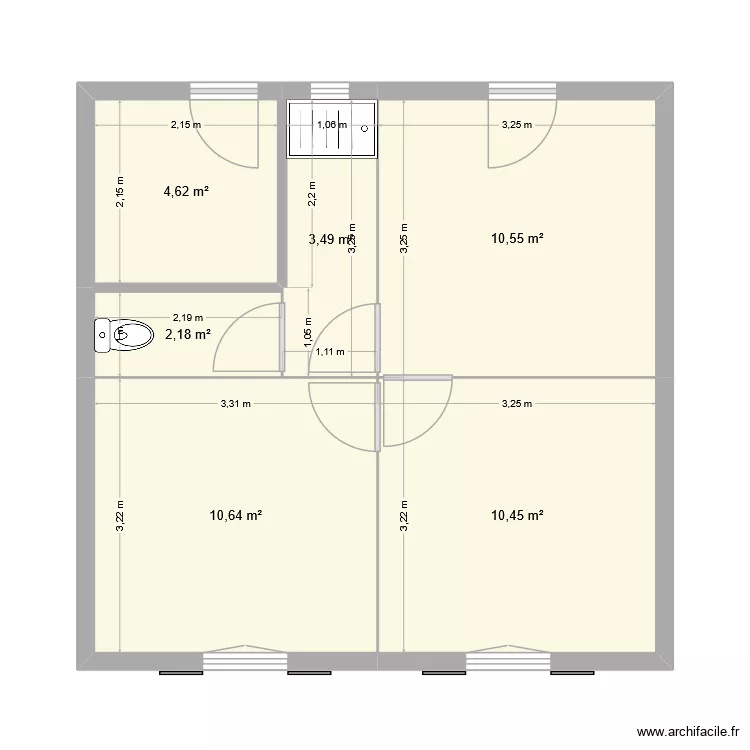 boesse le sec. Plan de 6 et 42 m² boesse le sec. Plan de 6 et 42 m²