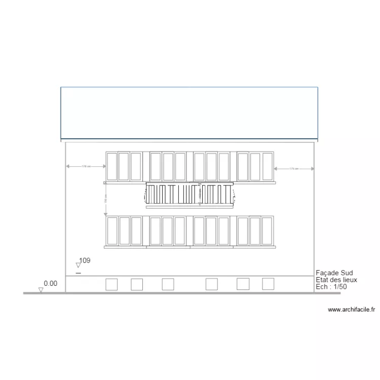 Facade EDL. Plan de 