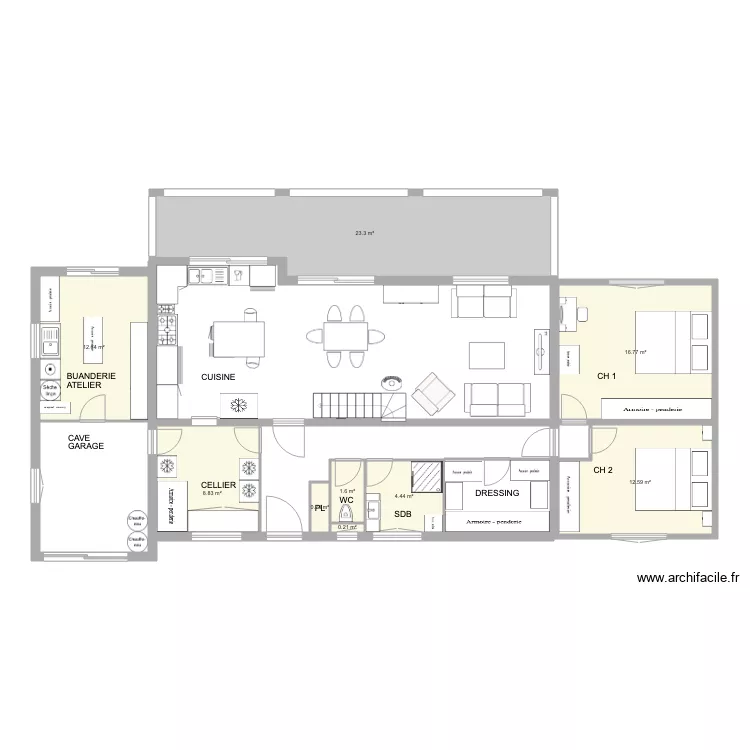 LA ROQUE SB ET BB AGRANDISSEMENT BB. Plan de 