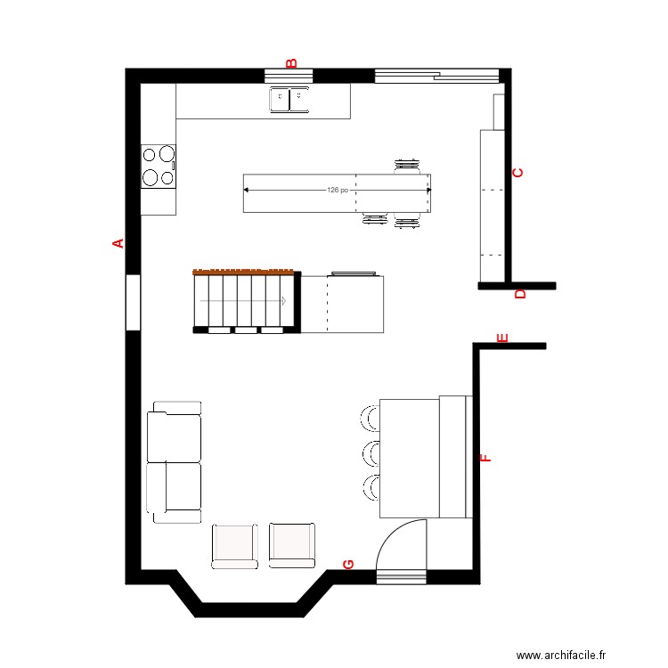 lefort rdch vide. Plan de 0 pièce et 0 m2