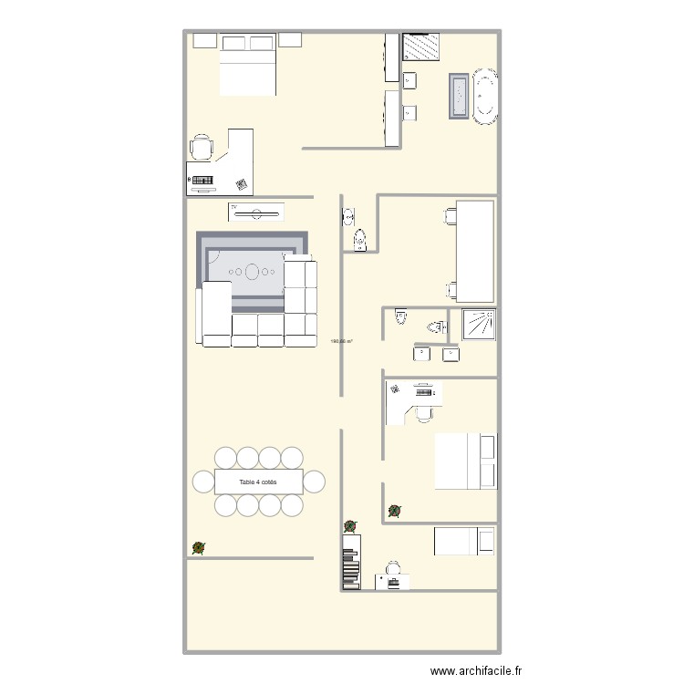 maison familliale. Plan de 0 pièce et 0 m2